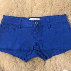 Royal blue jeans shorts